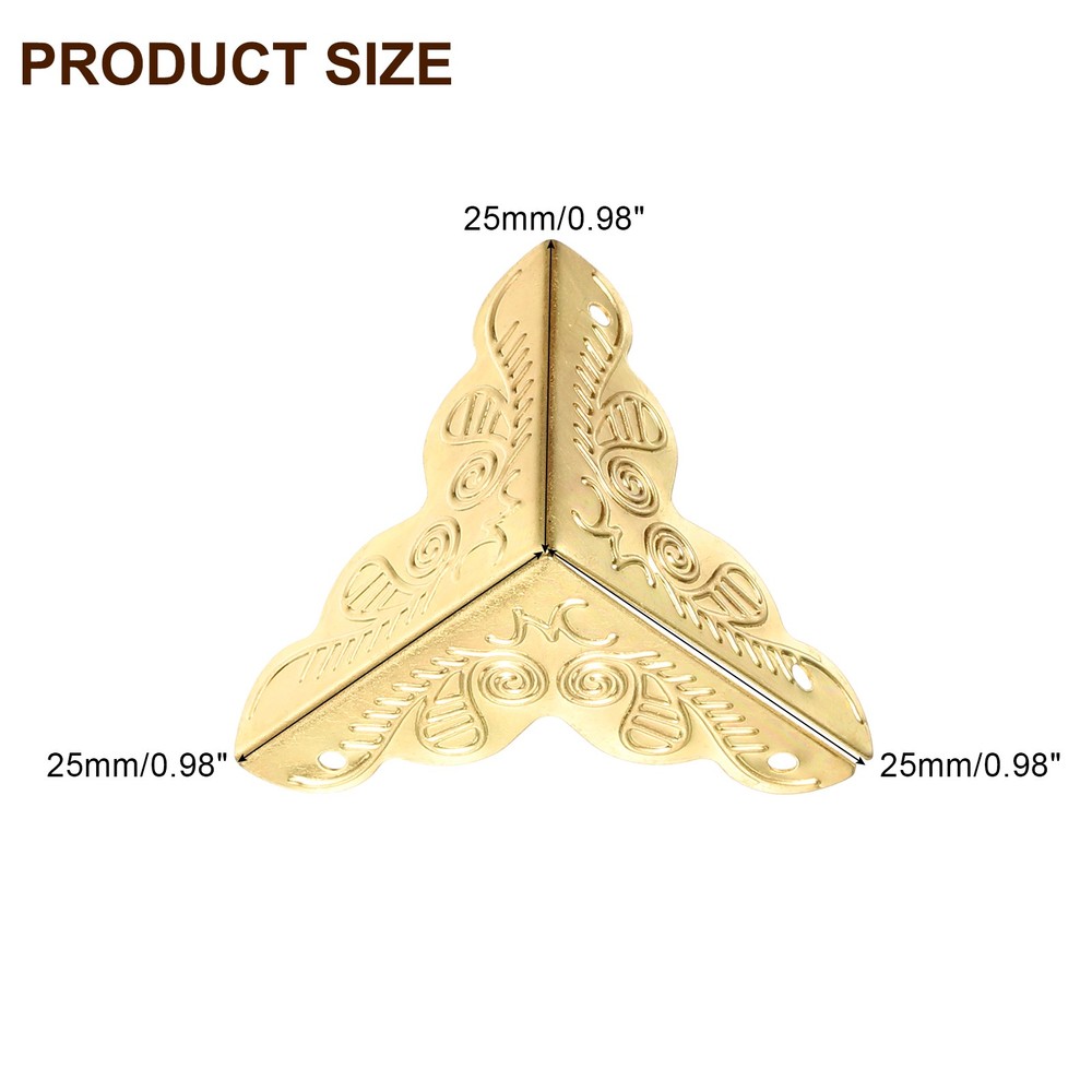 20Pcs 25mm Decorative Box Corner Cover Corner Protector Yellow