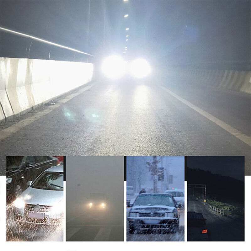 H11 LED Headlight Super Bright Bulbs Kit 6500K White 330000LM HIGH/LOW BEAM