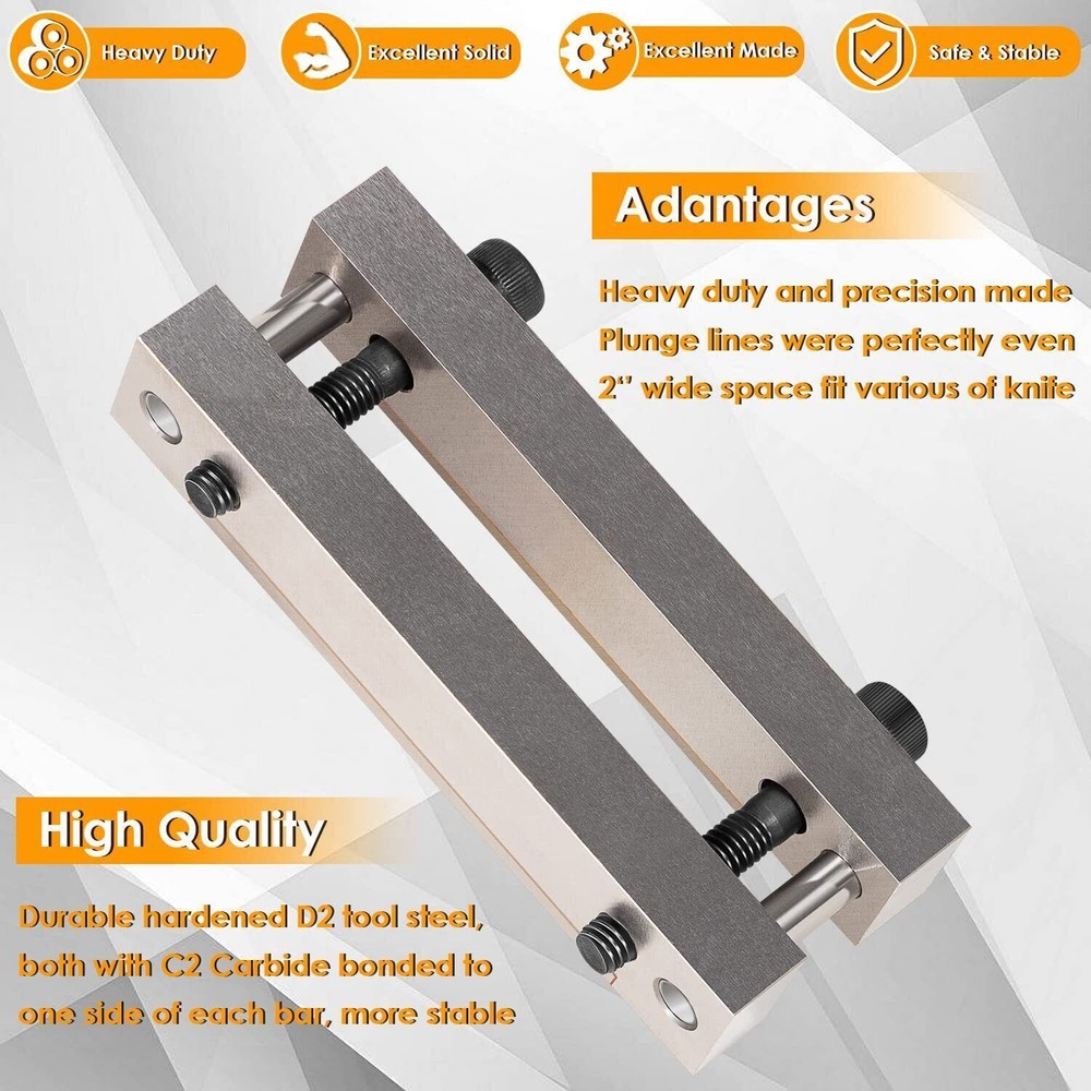Hardened File Guide with Carbide Surface For Knife Making Tool Knife Makers