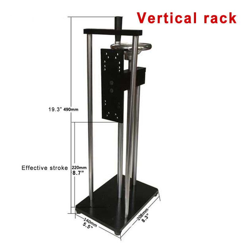 New Horizontal Test Stand Push-Pull Vertical Force Meter Spiral Rack Force Gauge