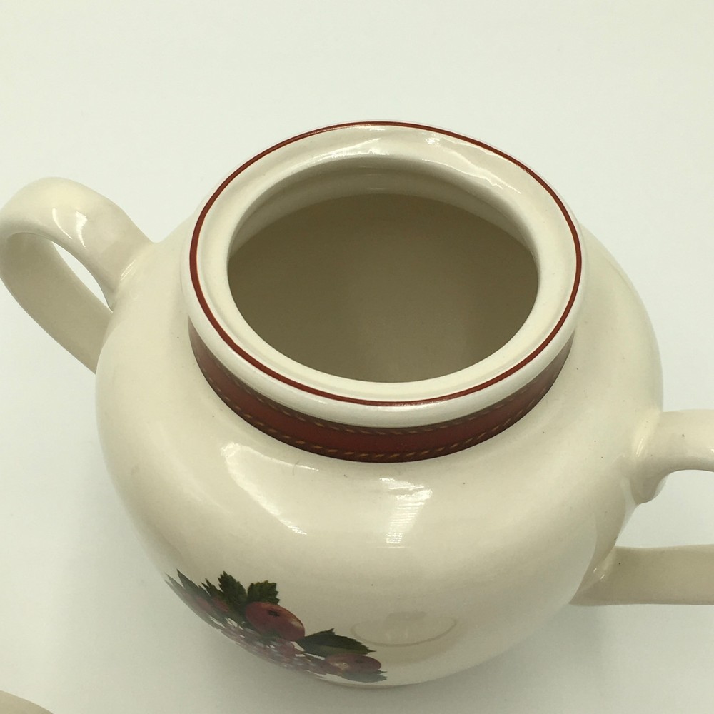 Raymond Waites Cornucopia Grapes & Fruit Mug Sugar & Creamer