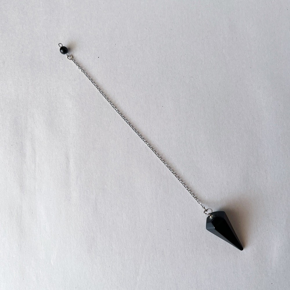 Black Onyx Pendulum Gemstone Meditation Dowsing