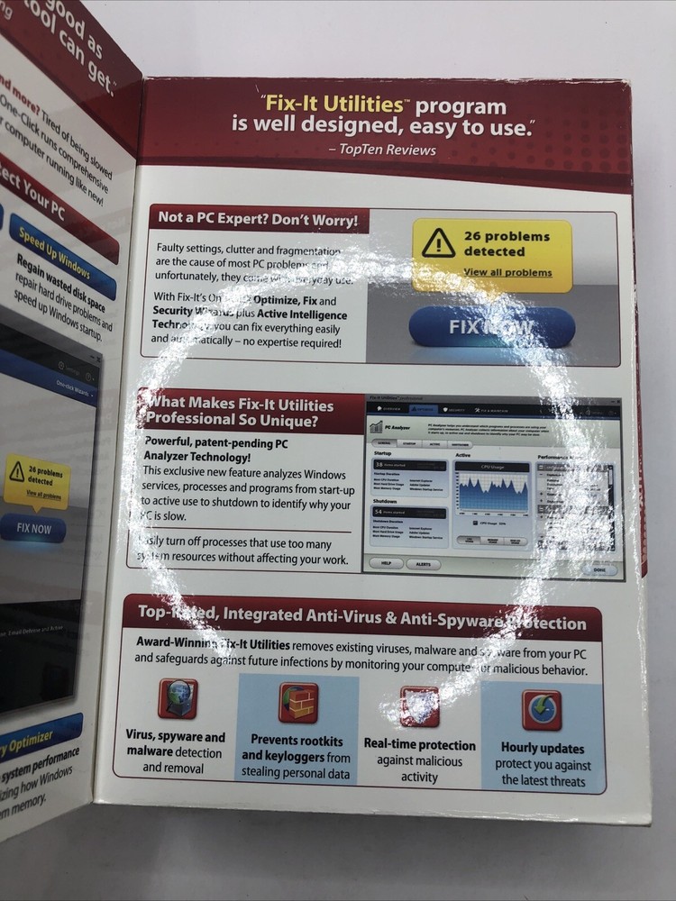 Fix-It Utilities Professional Software Opened