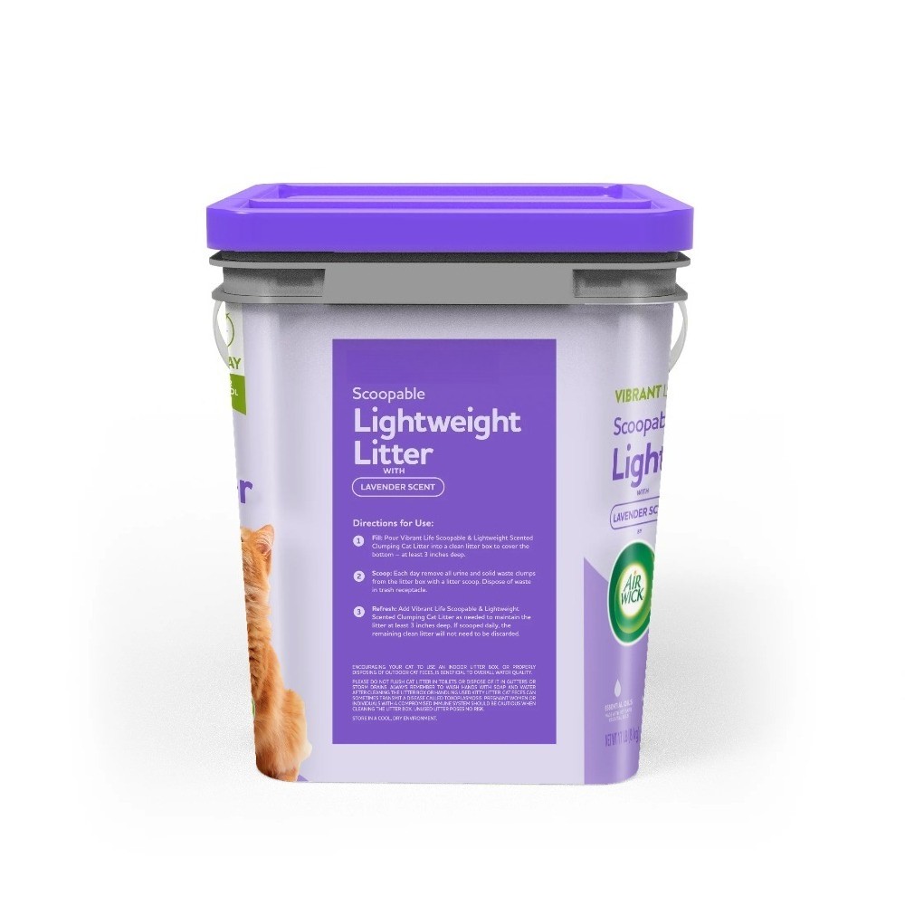 Wick Lavender Oil Scented Clumping Cat Litter