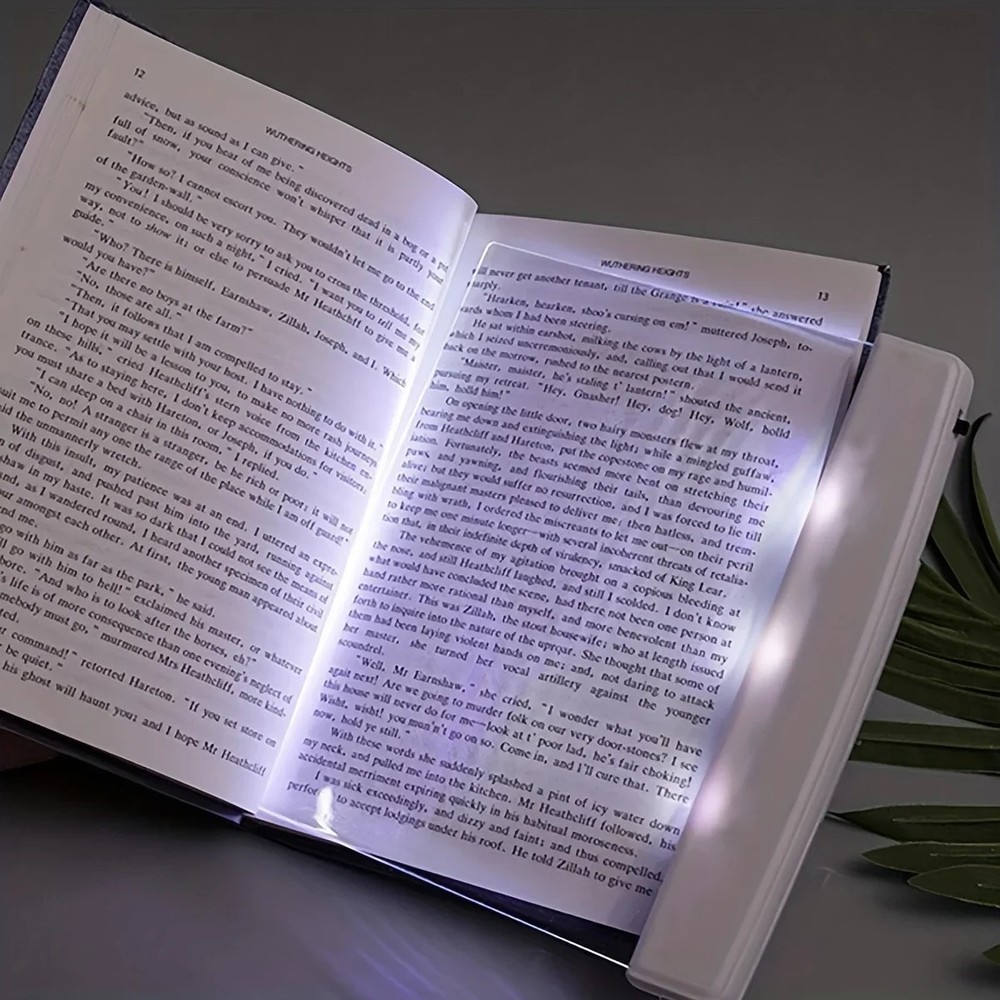 LED NIGHT VISION READING LIGHT FLAT PANEL BOOK LIGHT EYE PROTECTION STUDENT LAMP