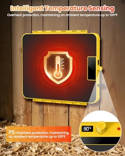 Brooder Plate for Chicks - Chick Heat Plate Brooder Heater Chicken Coop Yellow