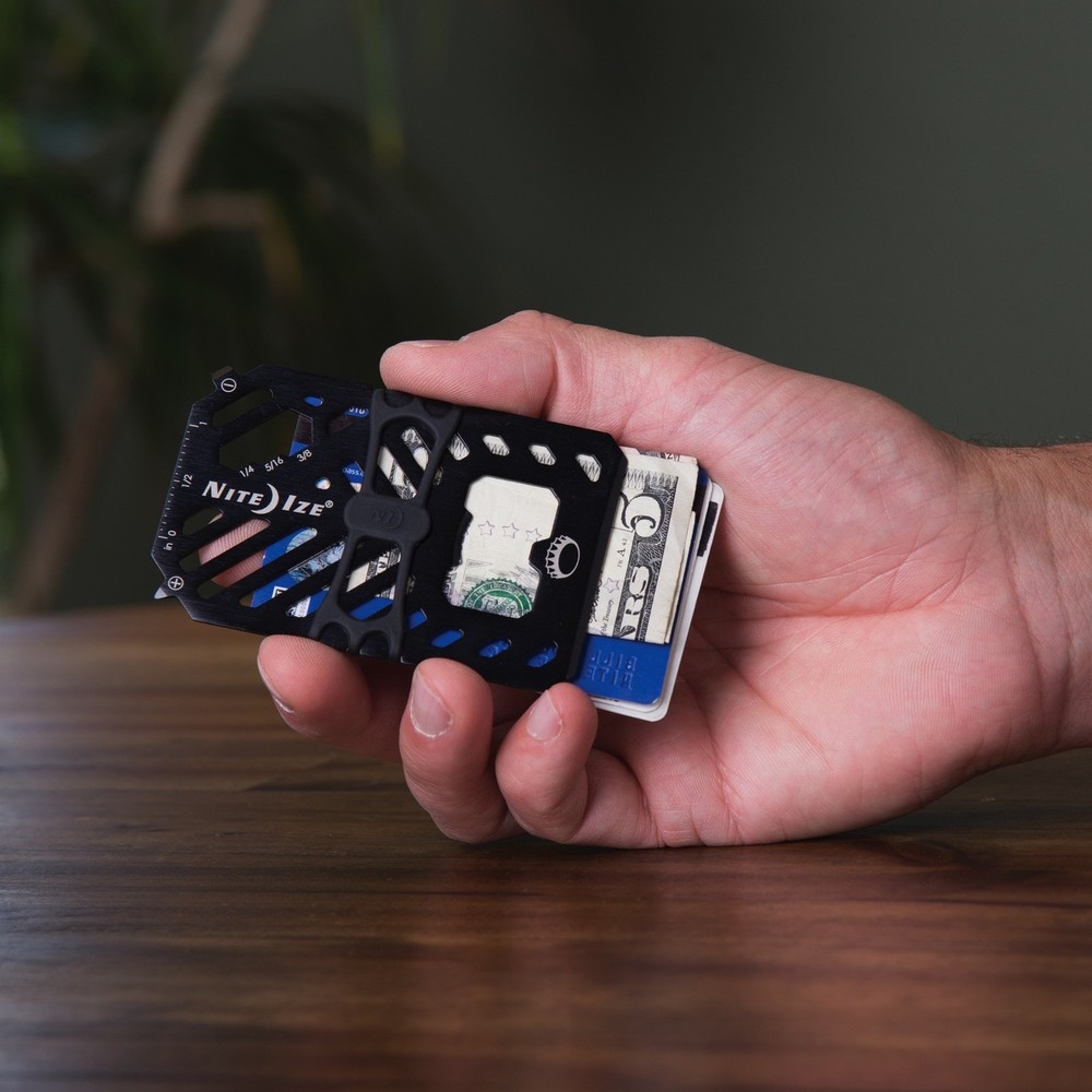 Nite Ize Financial Tool 7-in-1 Multi Tool Wallet - Black