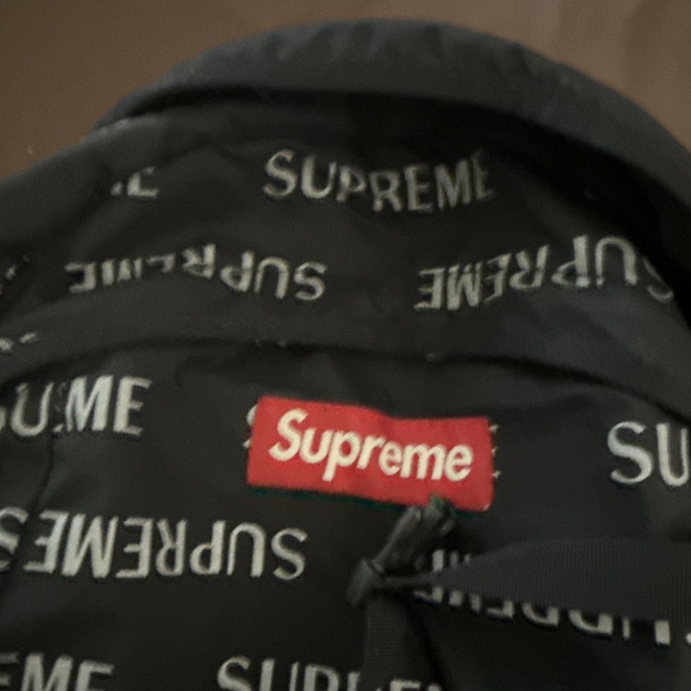 Supreme FW16 3M Reflective Logo Repeat Black Backpack