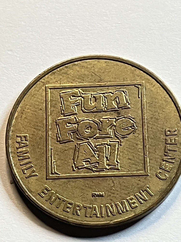 Vintage Fun Fore All Arcade Token #sL1