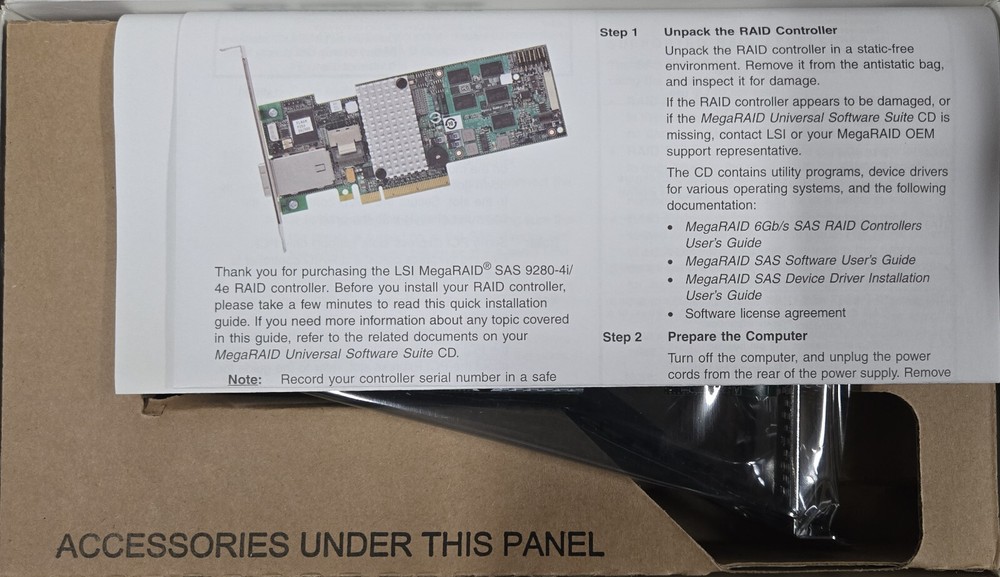 NEW LSI MegaRAID SAS 9280-4i4e PCI-E 6Gb SAS RAID Controller