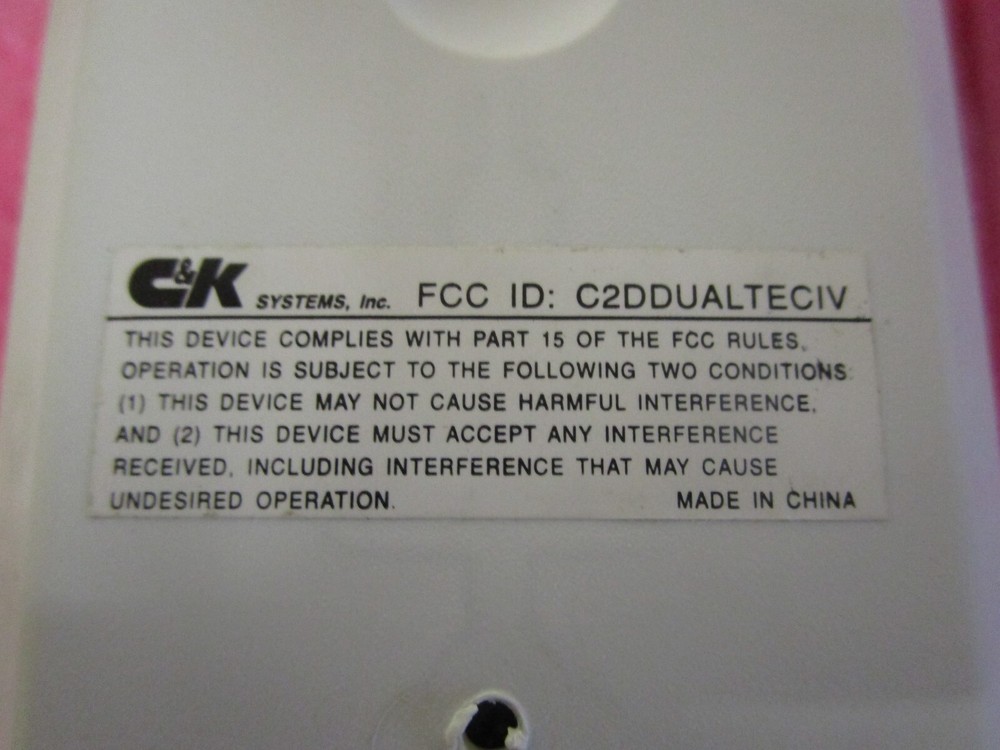 C & K Dual Tec Motion sensor DT-435TC