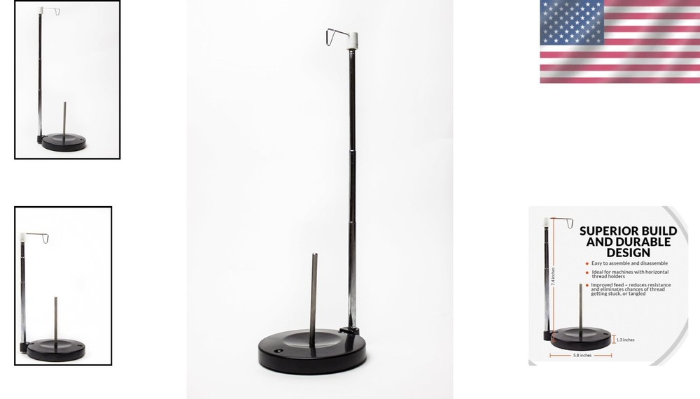 Ultimate Thread Spool Holder - Stabilized Design for Seamless Sewing & Quilting