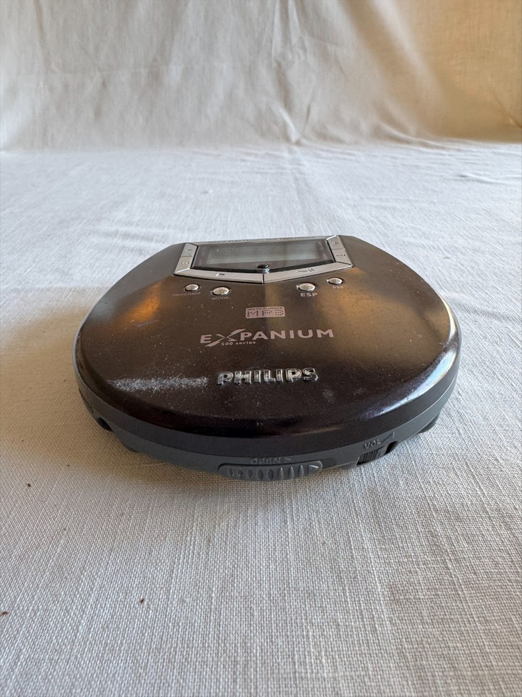 Untested Philips Expanium 500 Series Portable CD MP3 Player – Model EXP501 Retro