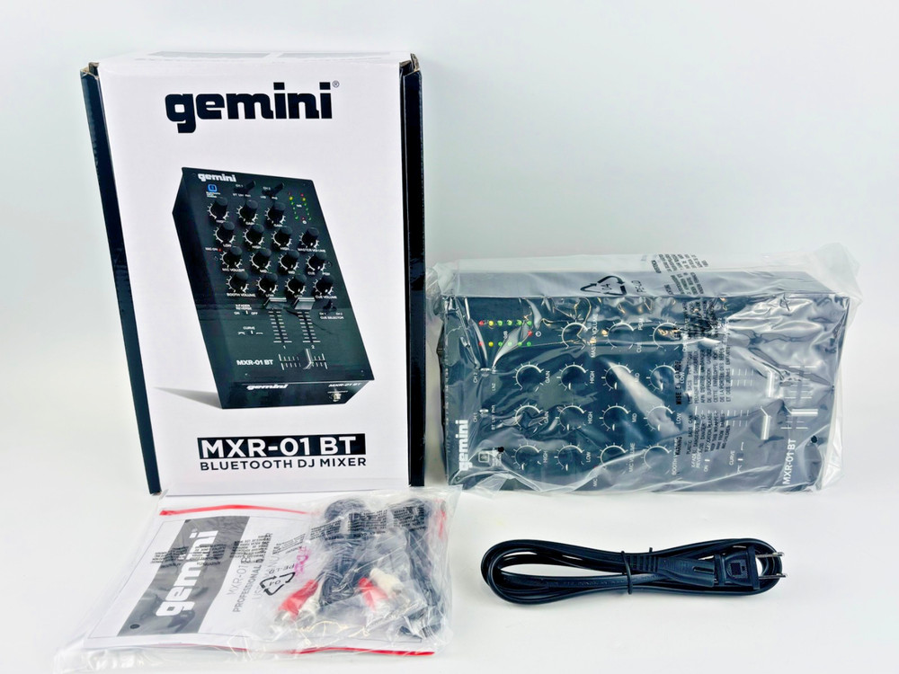 Gemini MXR-01BT 2 Channel Bluetooth DJ Mixer