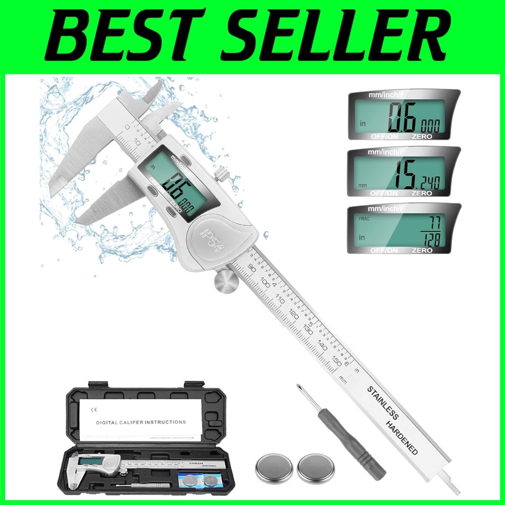 Industrial-Grade Digital Caliper, 3 Units Conversion-