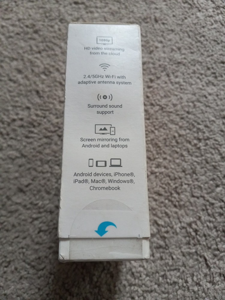 Google Chromecast HD Media Streamer GA3A00093-A14-Z01