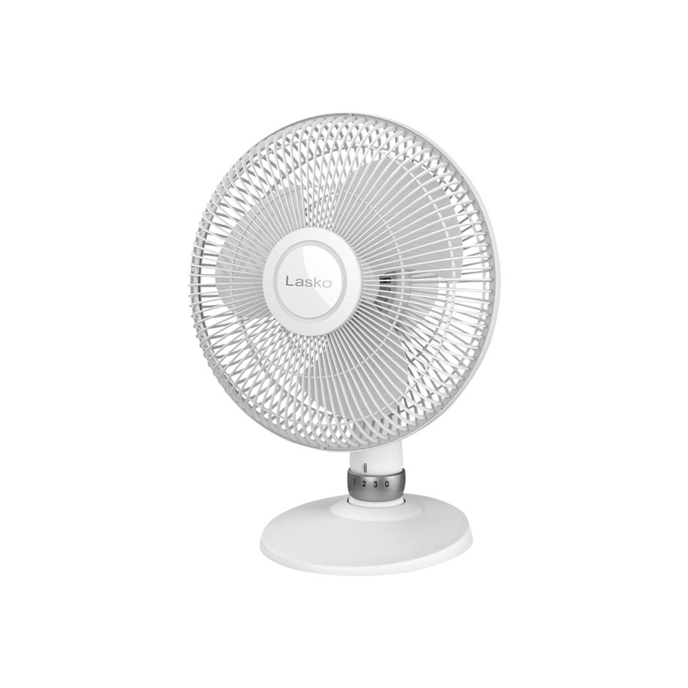 12" Oscillating Table Fan Wht
