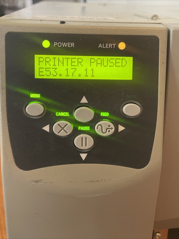 Zebra S4M Direct Thermal Barcode Label Printer LAN Serial USB Tested