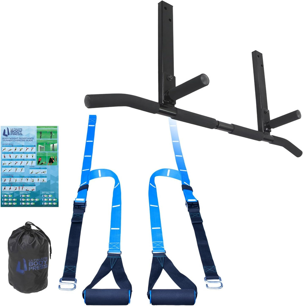 Joist Mount Pull up Bar with Extra Hardware and Mounting Template for Easy Insta