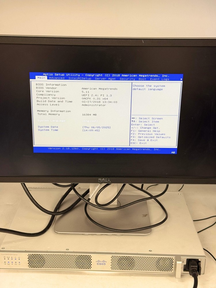 Cisco ENCS5408/K9 Enterprise Network Compute System w/ Network Intfc, Pwr Cord (