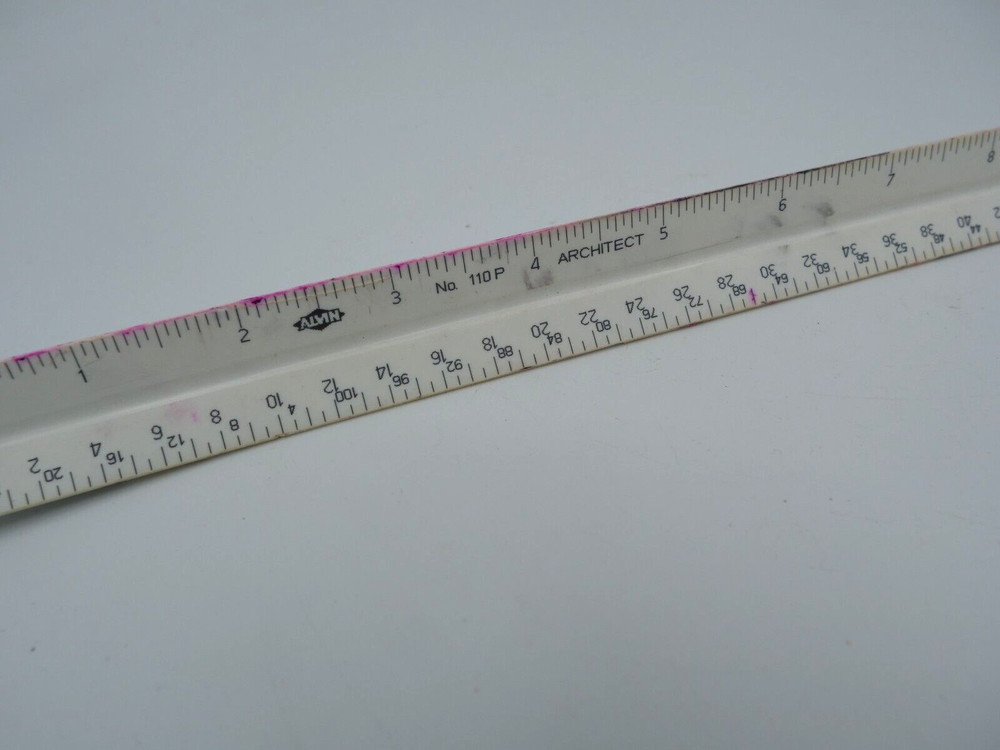 ALVIN 110P High Impact Plastic Architect Triangular Scale , Drawing Drafting....