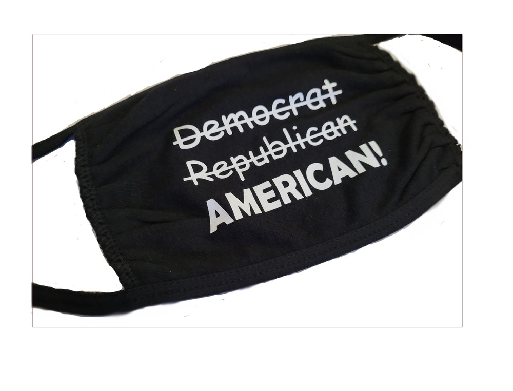Mask / Face covering Bipartisan Unite as Americans cotton washable black