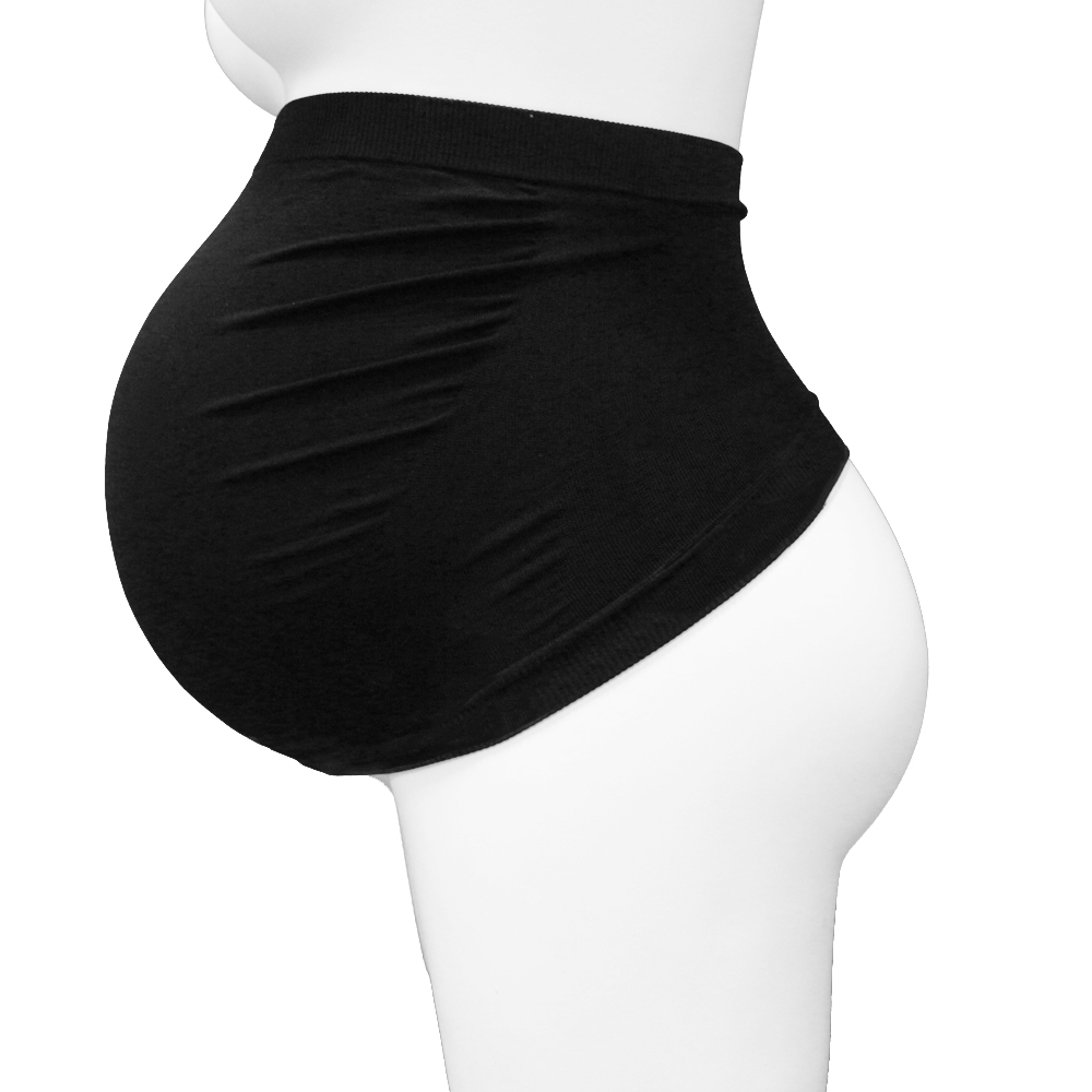 Seamless maternity pregnancy belly band for back support