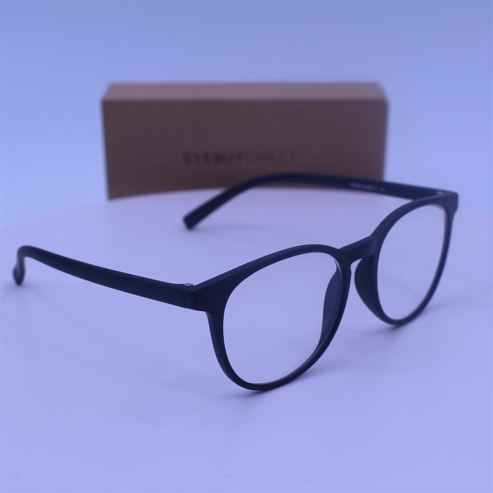 Eyebuydirect Chilling Black L 52-17-142 Eyeglasses FRAMES ONLY