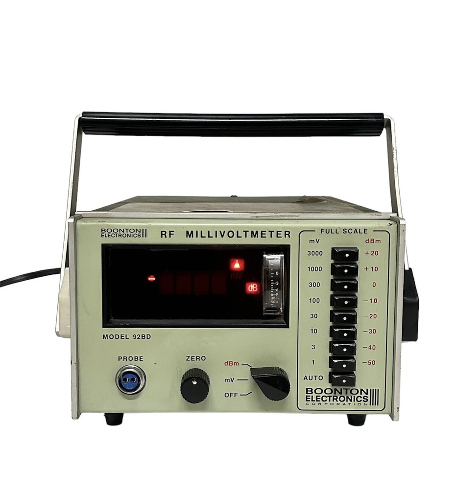 Boonton Electronics Model 92BD ~ RF Millivoltmeter ~ Made in USA ~ UNTESTED