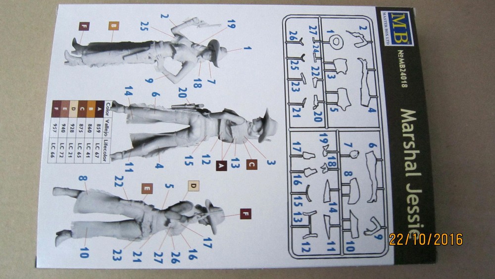 Master Box 24018 Marshal Jessie 1/24 scale