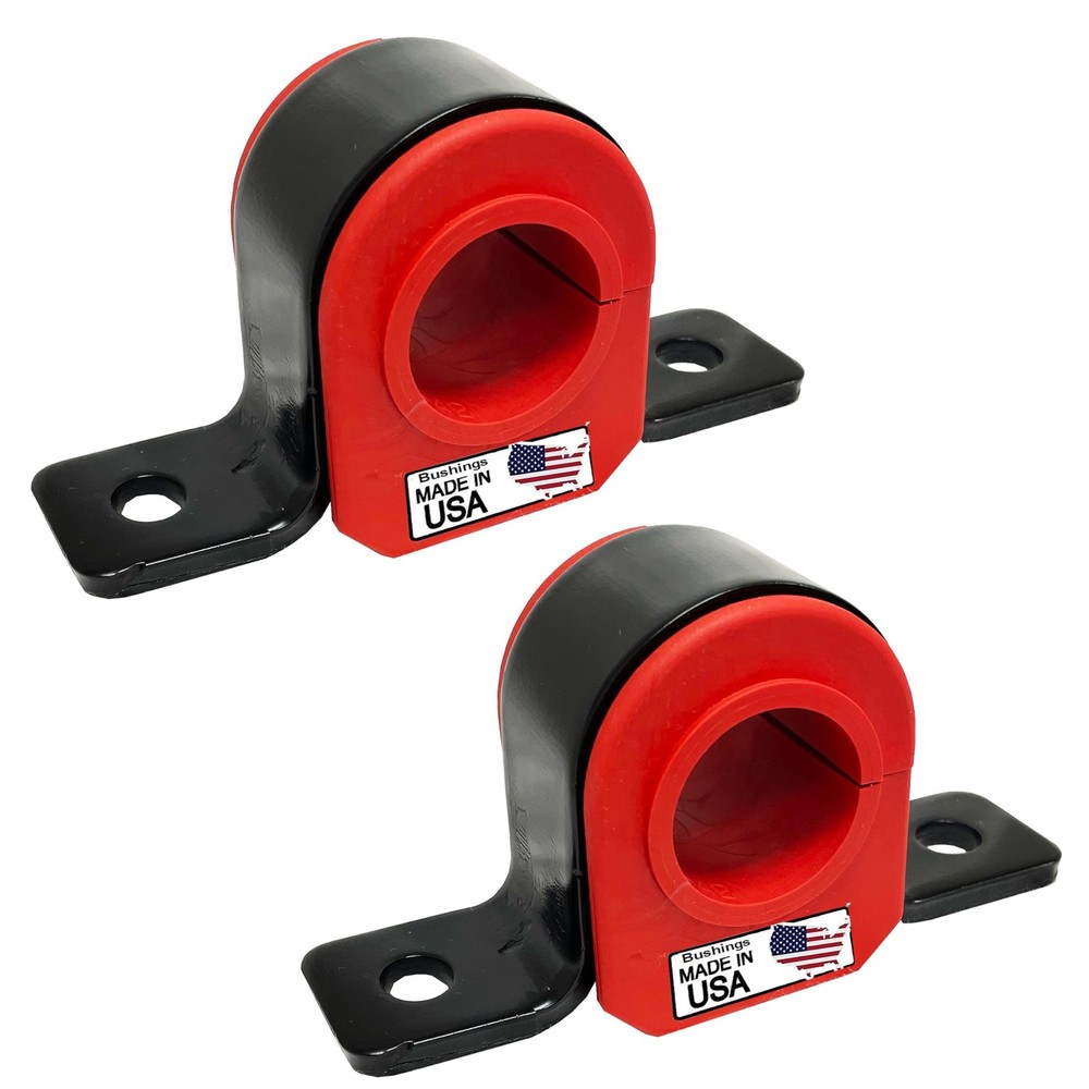 Suspension Dudes 4 PC Front Sway Bar Stabilizer Bracket + CODE RED Bushing Kit F