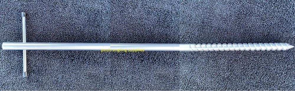 Flagpole  Heavy Duty Solid Aluminium Spike Brolly Pole 130cm Ground Spike