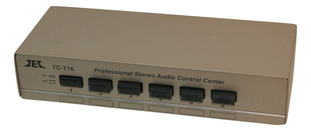 TEC TC-716 6-Way Stereo Source Selector; SILVER Version