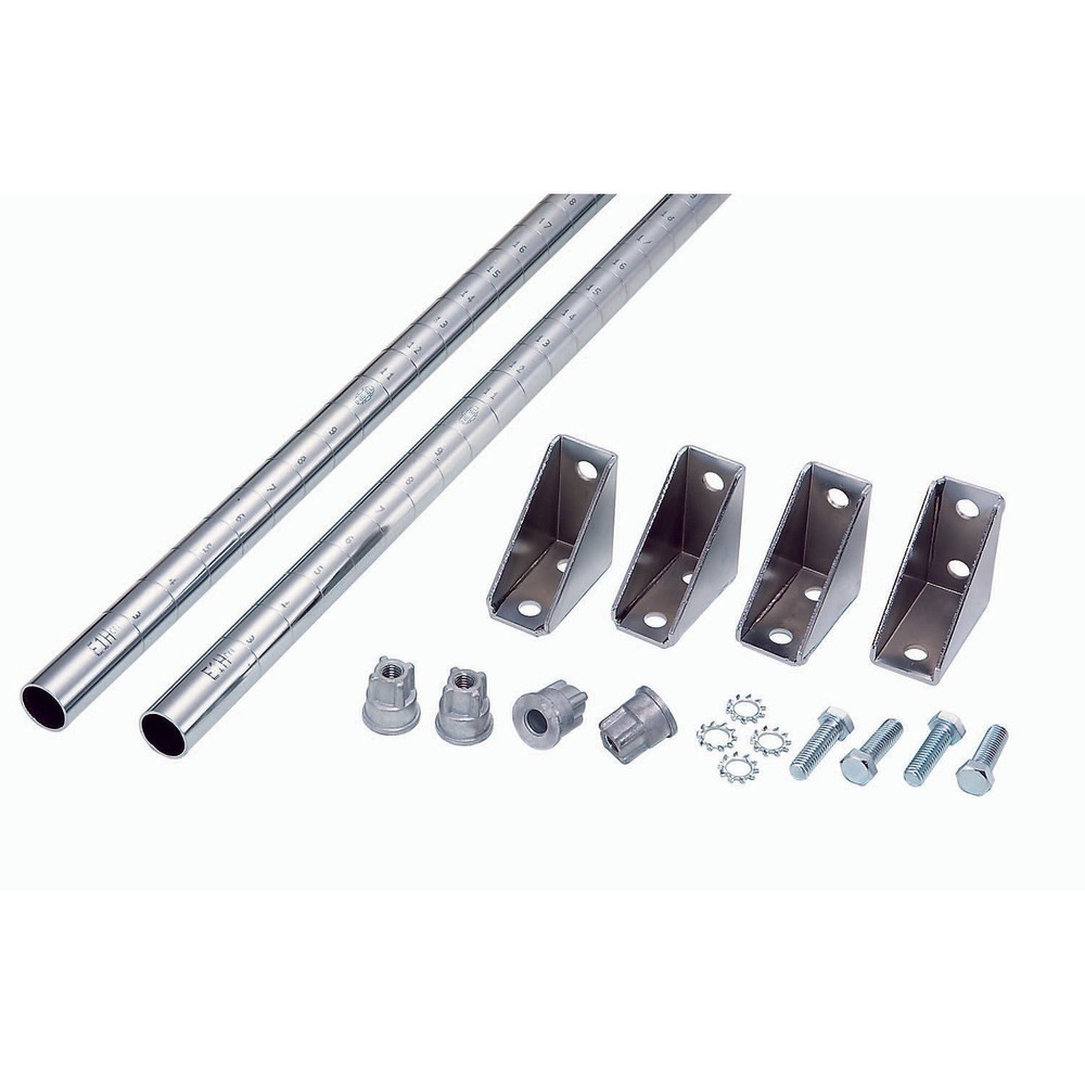 Global Industrial Wall Mounting Post Kit 34" High - Double