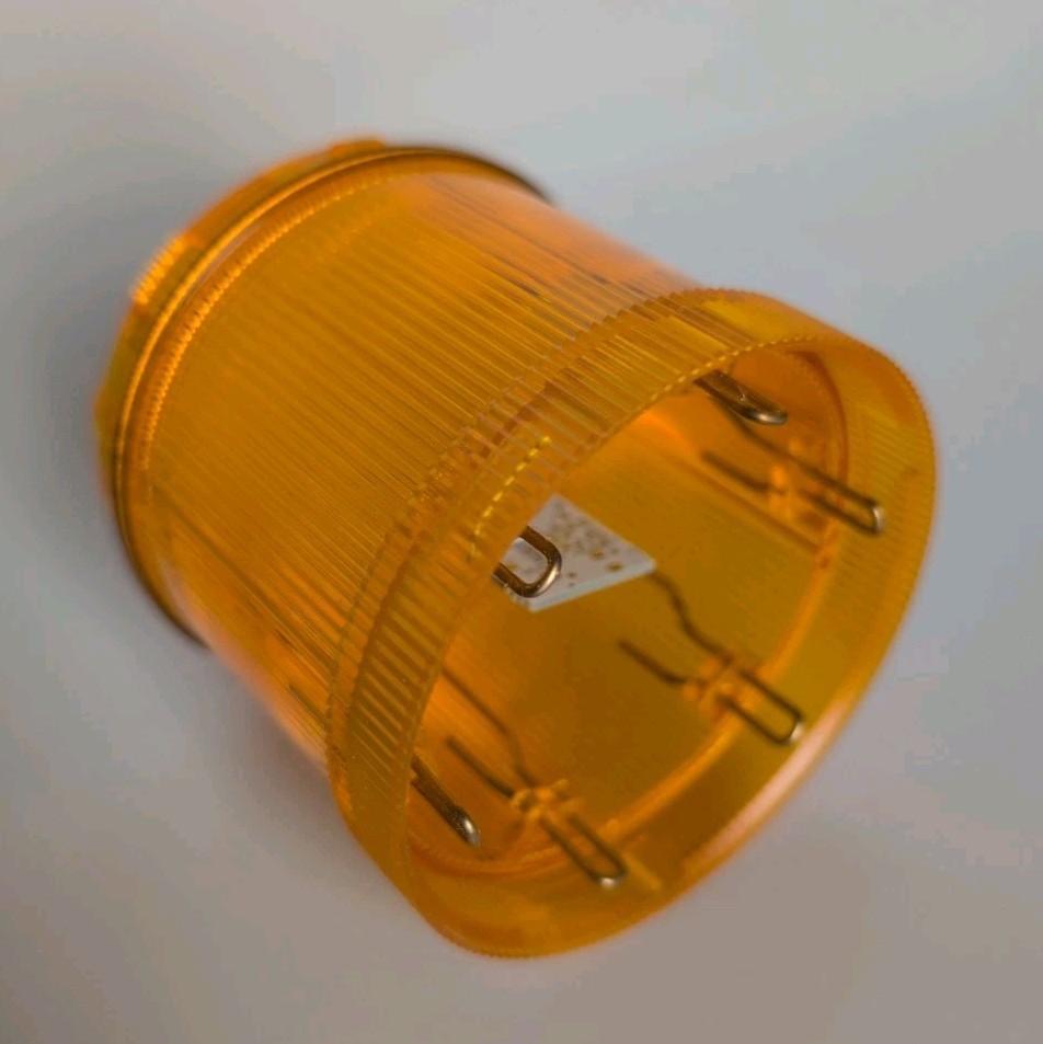 Pepperl & Fuchs Yellow LED Stack Light, VAZ-LED-70mm-YE, 24V