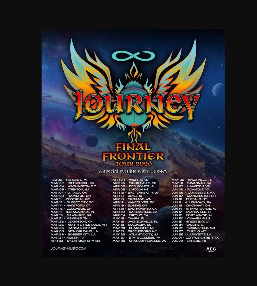 Journey 2026 – Final Frontier Tour Poster