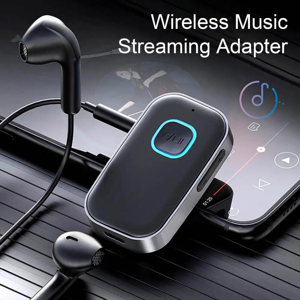 Electronic Bluetooth Transmitter Call Music Receiver AUX Adapter Headphone iPod