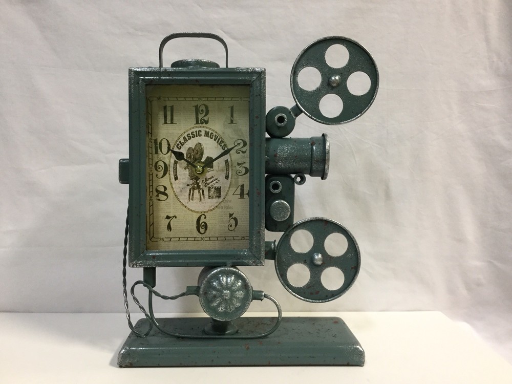 Clock Shaped Like A Movie Projector (192-3125)