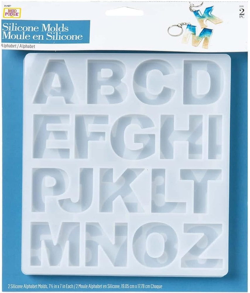 Mod Podge Alphabet Silicone Molds 25293 Epoxy Resin
