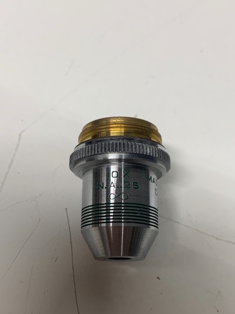 AO SPENCER Microscope Objective Lens 10x N.A. .25 Cat.1076