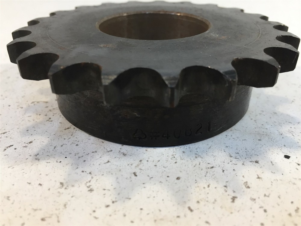 Tsubaki 40B21 Roller Chain Sprocket 1.43" Bore