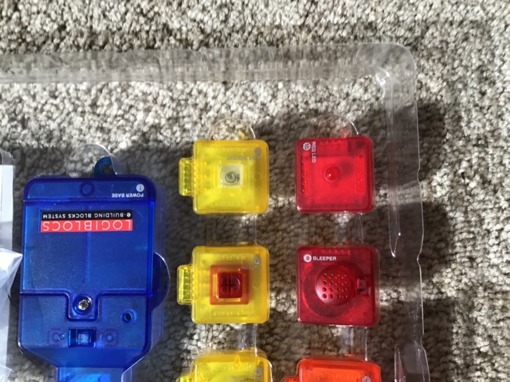 Logiblocs E-Building Blocks System Alarm Tech Electronics Kit Imagine Station 4M