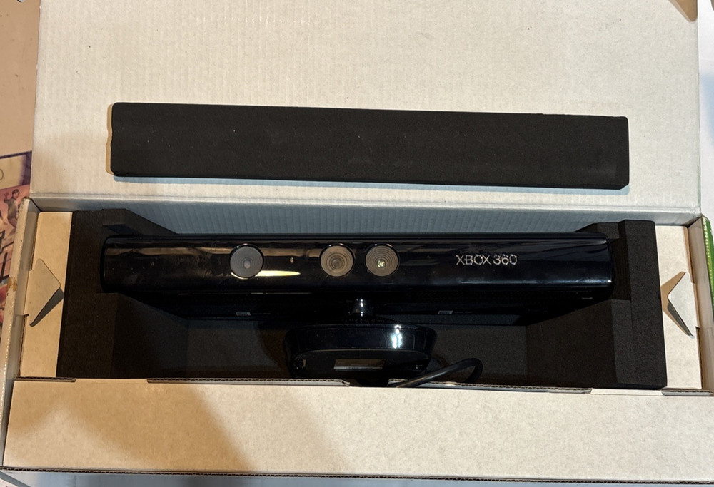 Microsoft Xbox 360 Kinect Motion Sensor Open Box w/ Kinect Adventures Sealed