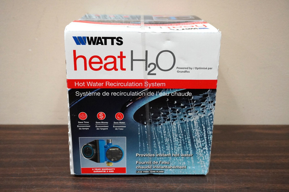 Watts Heat H20 HWRS-WH Hot Water Recirculation System 24 Hr Programmable Timer