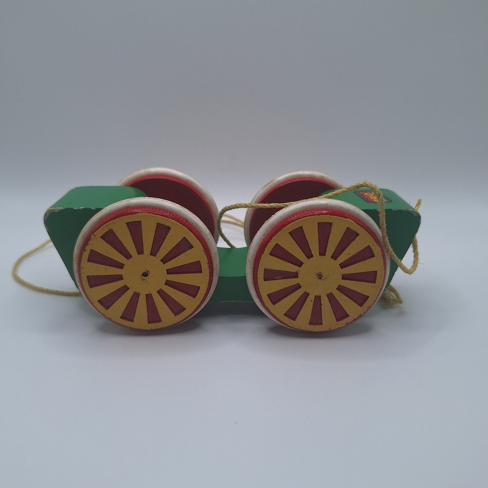 Brio Wood Pull Toy Wagon Made in Sweden Old Style Pull