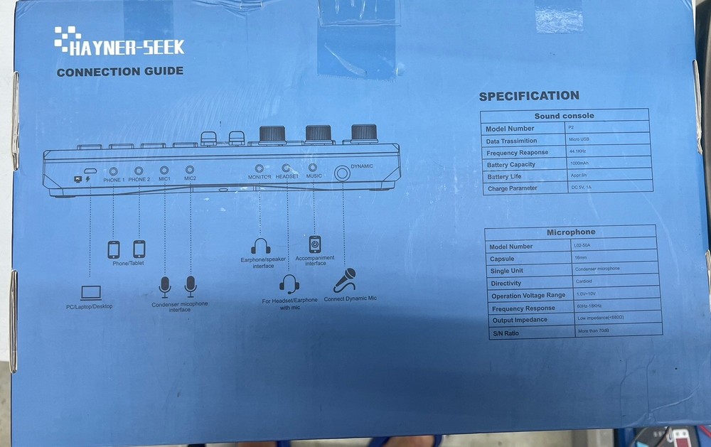 Hayner-Seek Audio Interface Podcast Equipment Bundle for 2