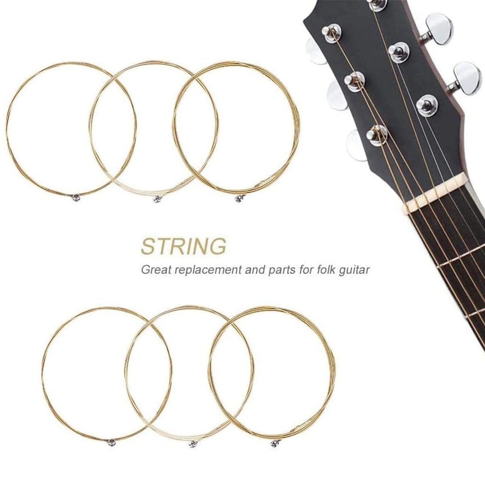 6 String Guitar Bridge Saddle Nut Pins Replacement Parts Set Accessories