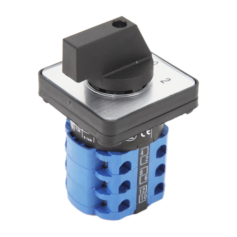 Universal 3 Position Changeover Switch Efficient Rotatory Transfer Switch For Po