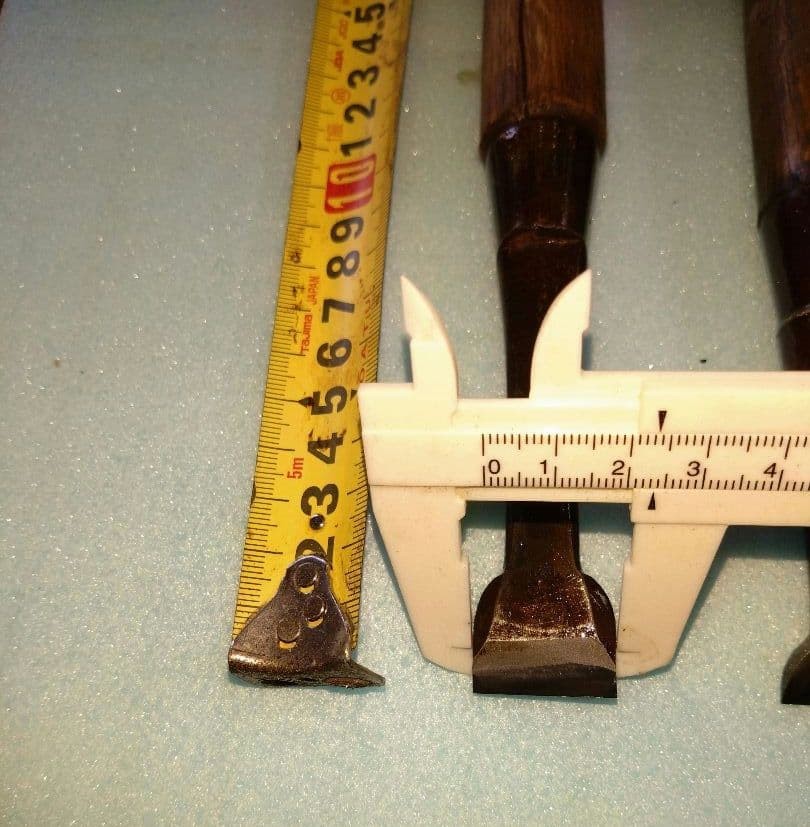 Chisel Set 3pc Blackened Honed for Fine Detail Work Small Hand Tool Kit