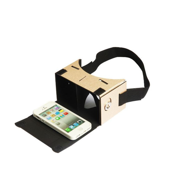 Pu Material VR Google CardBoard VR Box for Android or iPhone + Mount Strap